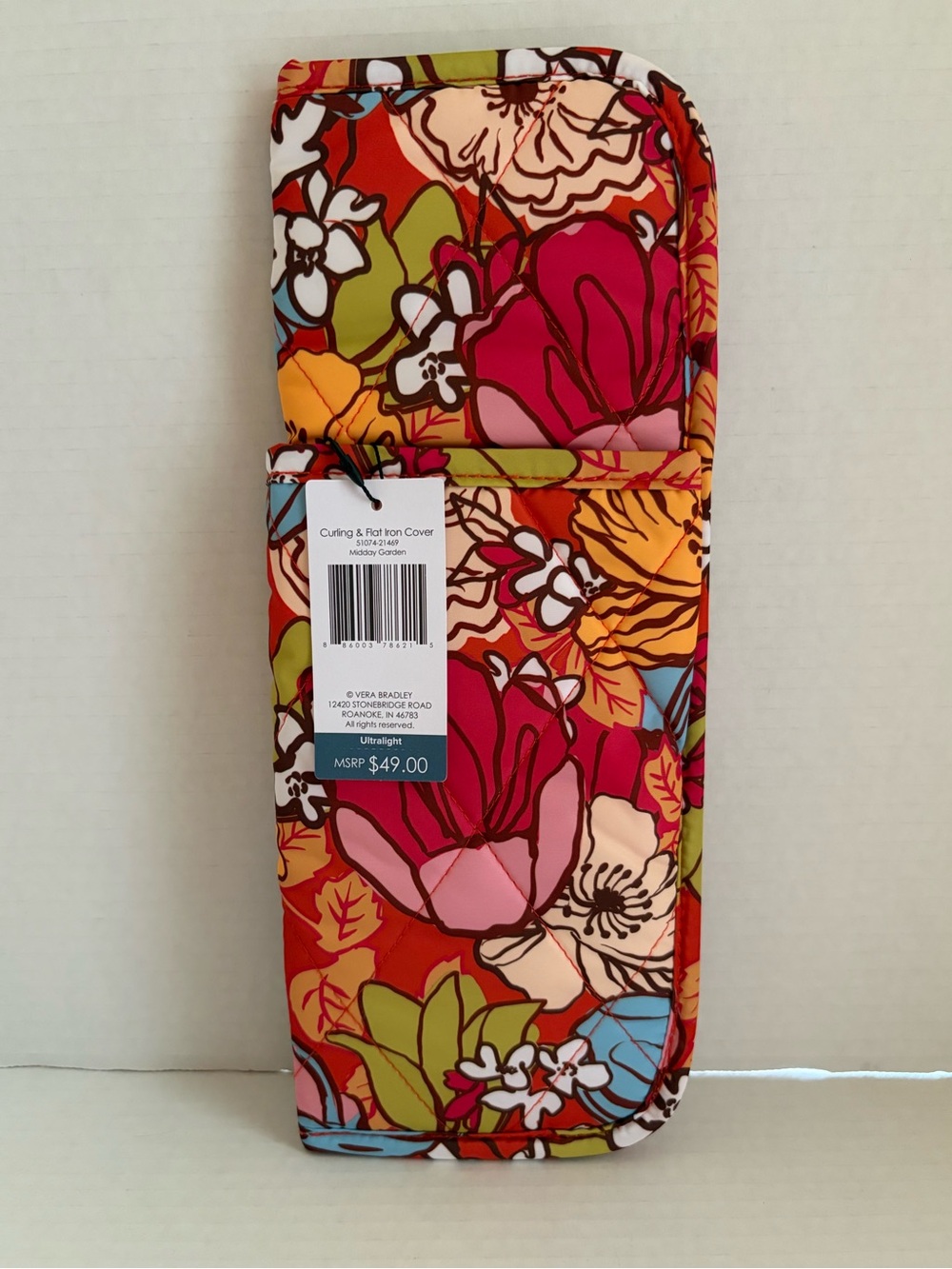 Vera Bradley Floral Curling & Flat Iron Cover - Midday Garden